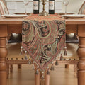 Loom and Mill Vintage Paisley Jacquard Table Runner 13x108 inch by LoomandMill
