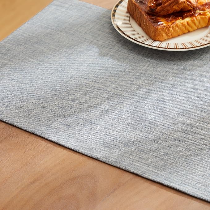 Rustic Cotton Linen Table Runner, 13x36 Inches Blue | Farmhouse Style Linen - Image 6