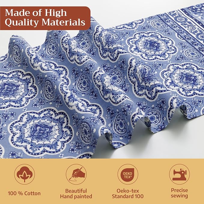 Maison d' Hermine Table Runner 100% Cotton 14.50" x 72" | Table Runners 72 - Image 3