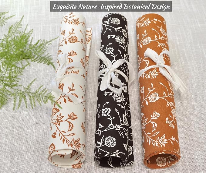 Floral Short Table Runner Rustic Style Cotton Cloth Coffee or Dining Table - Image 7