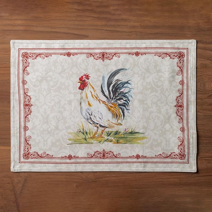 Maison d' Hermine Placemats Set of 4 Reusable 100% Cotton | Cloth Place Mats - Image 8