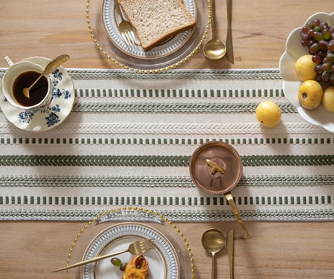 Caflife Boho Table Runner 13 x 108 Inch Long, Dining Room Home Decor - Image 3