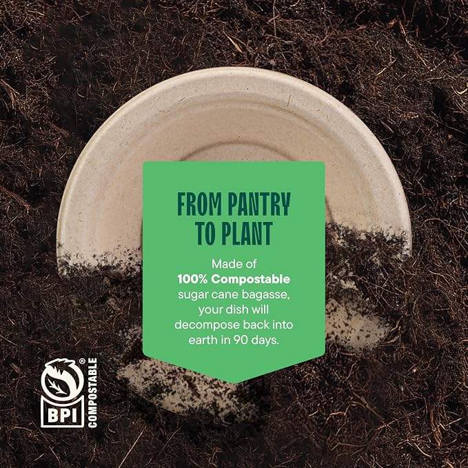 100% Compostable Paper Bowls - 12 oz Heavy Duty Soup Bowls | Eco-Friendly - Image 6