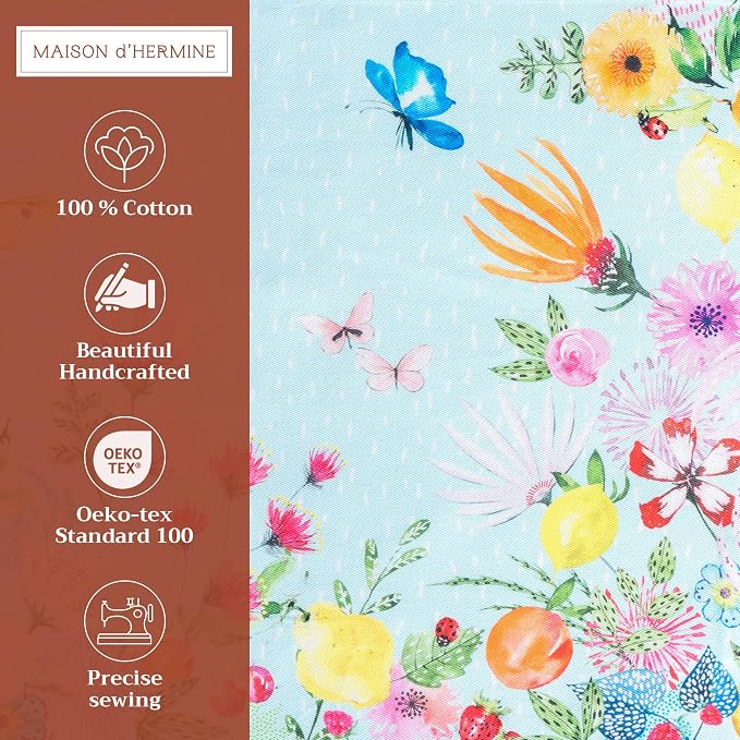 Maison d' Hermine Placemats Set of 4 Reusable 100% Cotton | Cloth Place Mats - Image 2