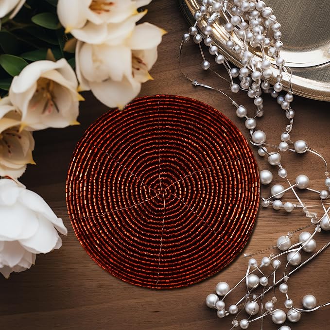 COTTON CRAFT Glitz Handmade Beaded Coaster - Image 8