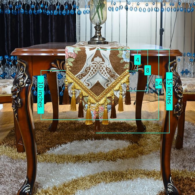 Extra Luxury Velvet Coffee Table Runner 72 Inches Long - Image 3