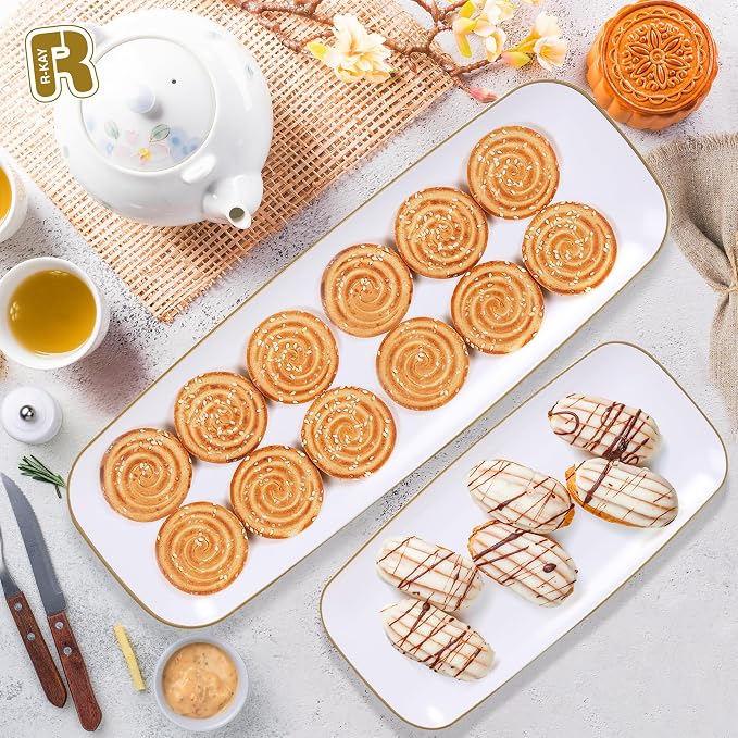 R-kay 4 Pack Plastic Serving Trays - Image 3