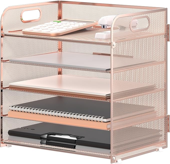 5 Trays Paper Organizer Letter Tray by SUPEASY