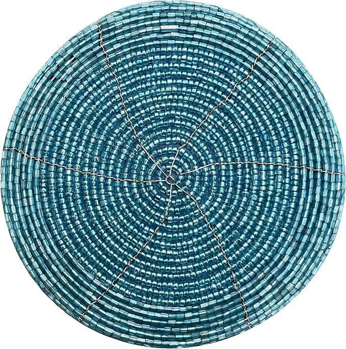 Handmade Beaded Bar Drink Tabletop Protection Coasters - Image 7
