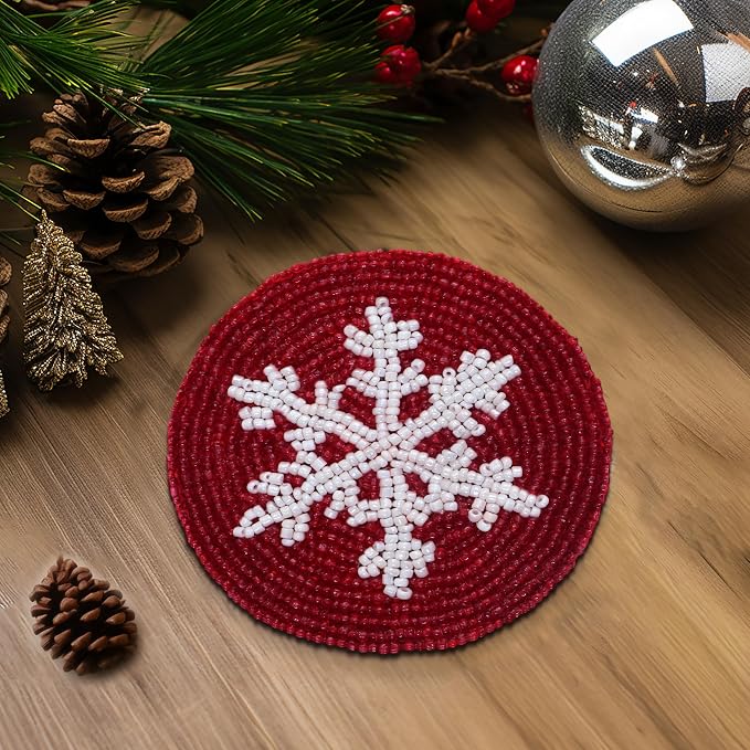 COTTON CRAFT Glitz Handmade Beaded Coaster - Image 5