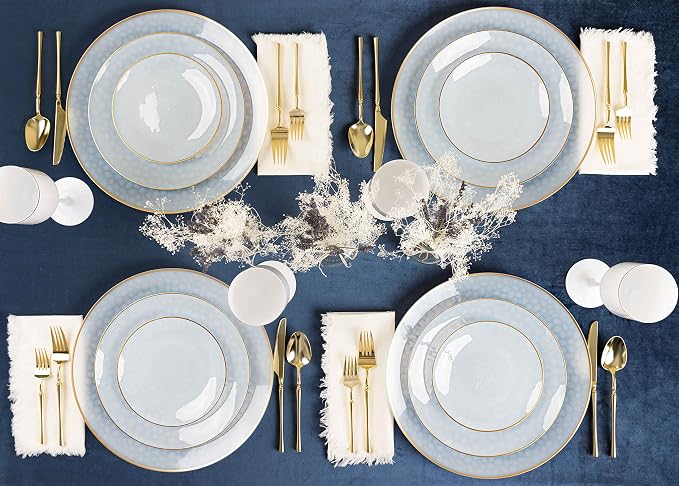PLASTICPRO 128 Piece Combo Plates Set includes 64-7'' inch Plates & 64-10'' - Image 3