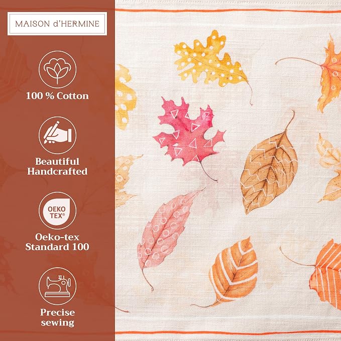 Maison d' Hermine Placemats Set of 4 Reusable 100% Cotton | Cloth Place Mats - Image 2