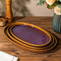 Ceramic Serving Platter Set of 3, Oval Serving Plates and Dishes | by TheTerra