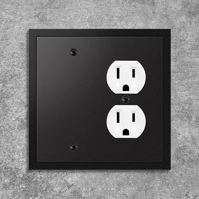 Modern Edge Decorative Wall Plate Switch Plate Outlet Cover, Durable Solid Zinc - Image 4