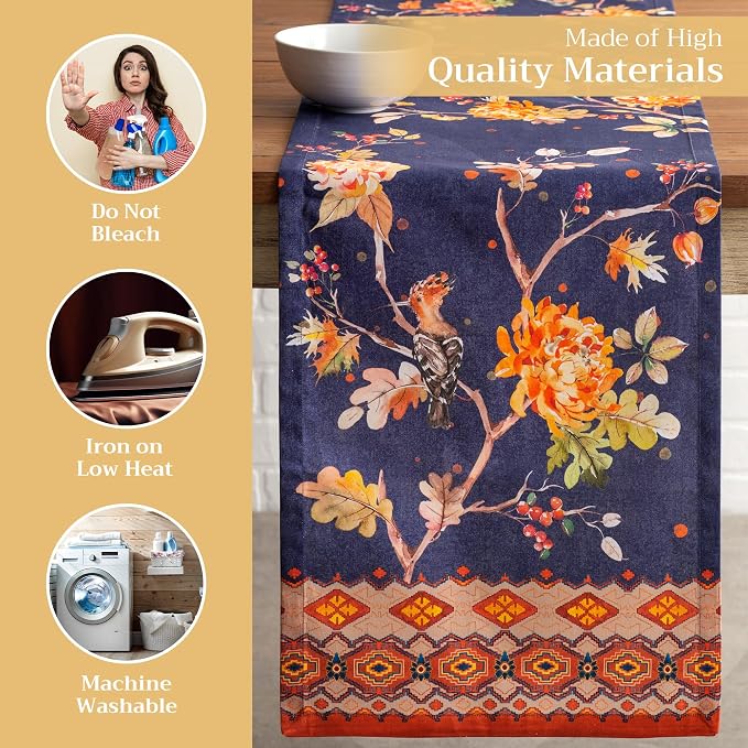 Maison d' Hermine Table Runner 100% Cotton 14.50" x 108" | Table Runners 108 - Image 3