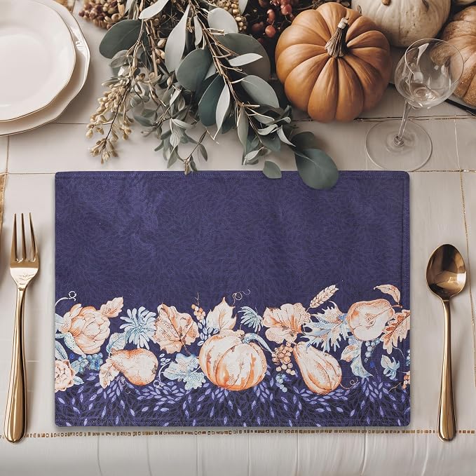 Maison d' Hermine Placemats Set of 4 Reusable 100% Cotton | Cloth Place Mats - Image 5