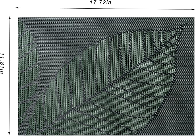 Placemats Set of 4 Washable Indoor | Outdoor Vinyl Place Mats - Image 2