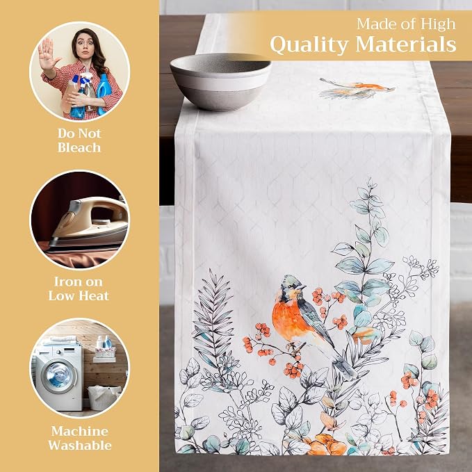 Maison d' Hermine Table Runner 100% Cotton 14.50" x 108" | Table Runners 108 - Image 3