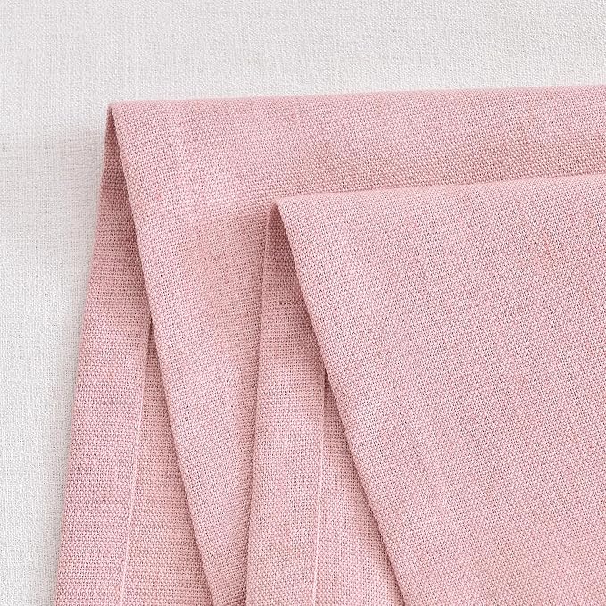 Wracra Linen Table Runner, Burlap Pink Table Runners 90 Inches Long | Rich - Image 3