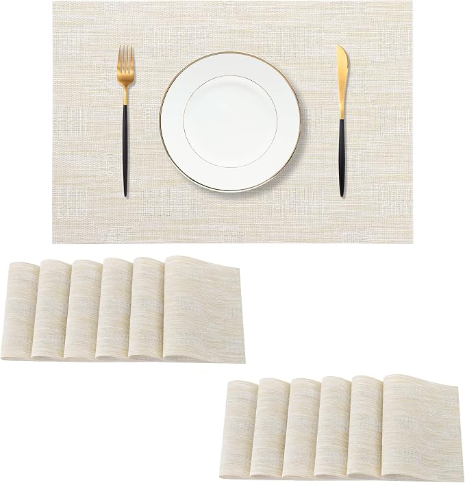 Leetaltree Wheat Placemats Set of 12 by Leetaltree-ArtatEveryTable