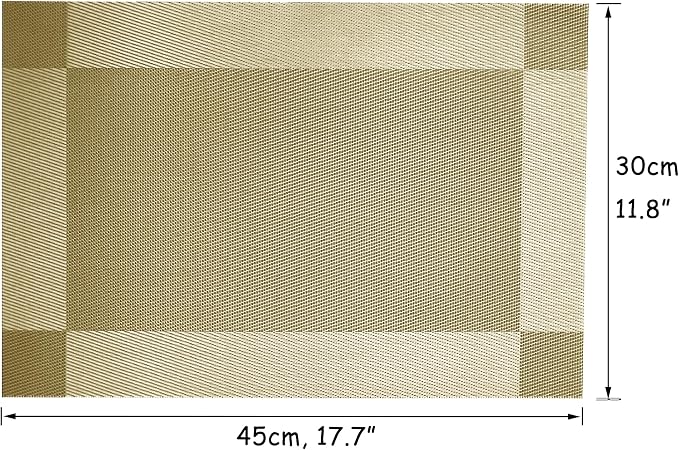 Table Placemats Dining Table Place Mats Set of 6 Heat Resistant Insulation - Image 6