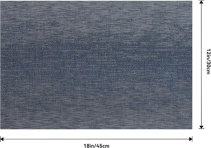 Leetaltree Denim Blue Placemats Set of 8 - Image 9