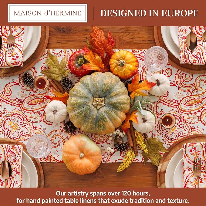 Maison d' Hermine Table Runner 100% Cotton 14.50" x 60" | Table Runners 60 - Image 2