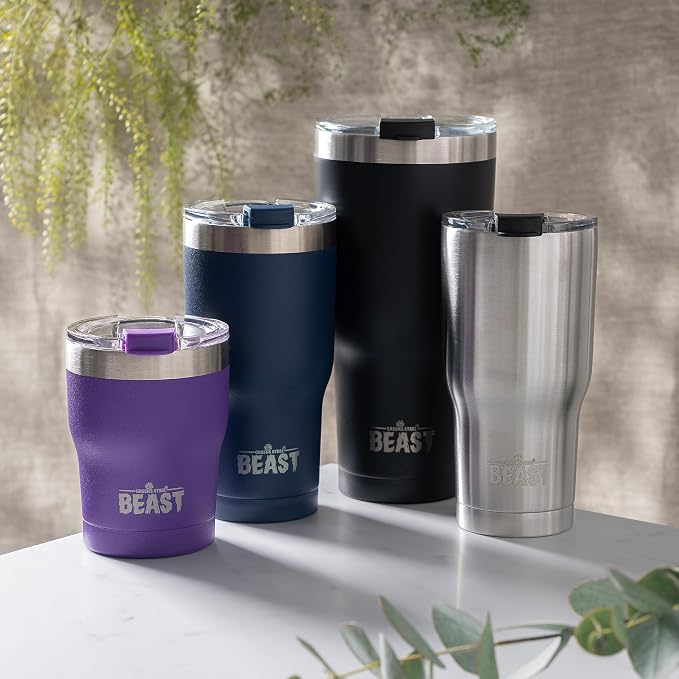 Beast 10 oz Tumbler Stainless Steel Vacuum Insulated Coffee Ice Cup Double Wall - Image 5