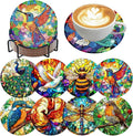 8 PCS Spring Diamond Art Coasters Kits Animals Diamond Painting Coaster | by Benjenes