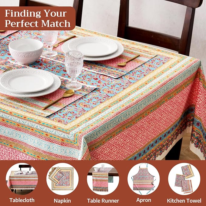Maison d' Hermine Placemats Set of 4 Reusable 100% Combed Cotton | Cloth Place - Image 7