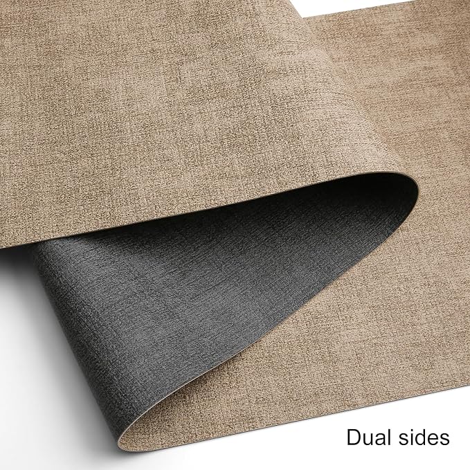 Table Runners 55 Inch Long, Dual-Sided Faux Leather Table Runner | Waterproof - Image 2