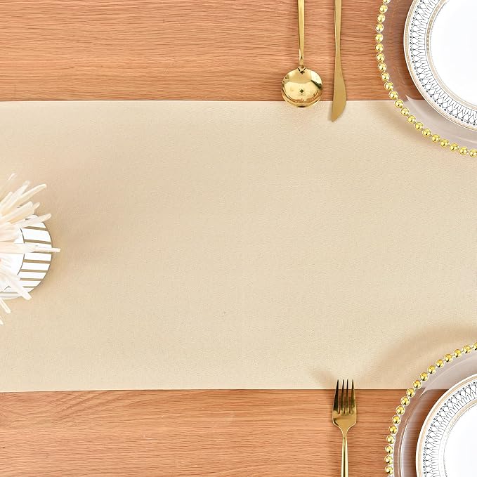 Farmhouse Beige Table Runner Dining Table Runners 60 Inches Long Coffee Table - Image 8