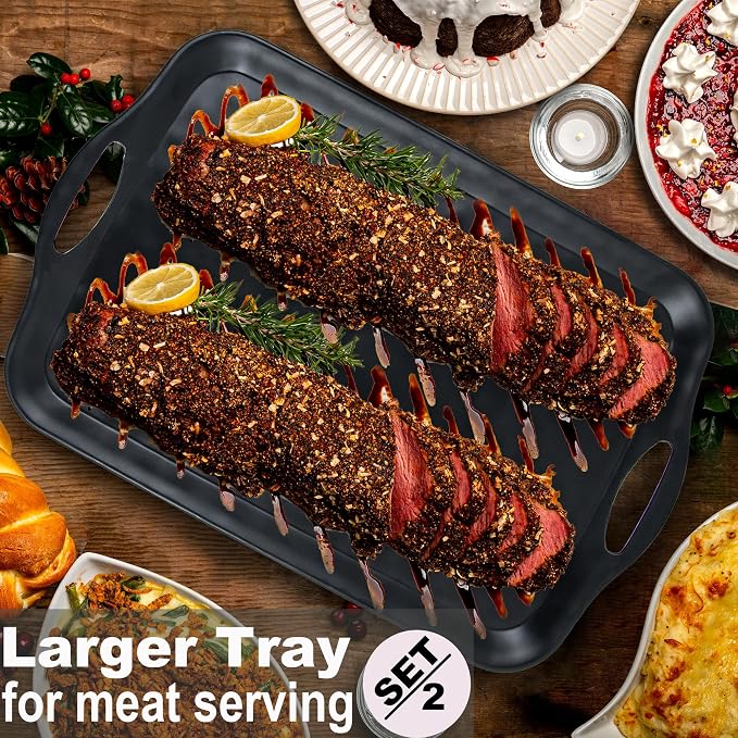 ECOIOU 20x13 inch Extra Large Serving Tray - Image 3