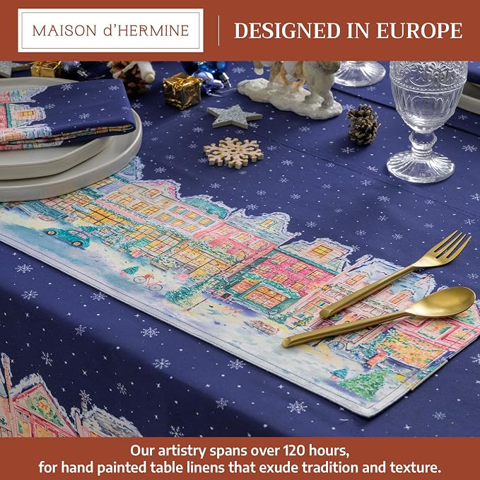 Maison d' Hermine Placemats Set of 4 Reusable 100% Cotton | Cloth Place Mats - Image 2