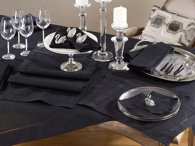 SARO LIFESTYLE Hemstitched Border Table Runner - Image 4