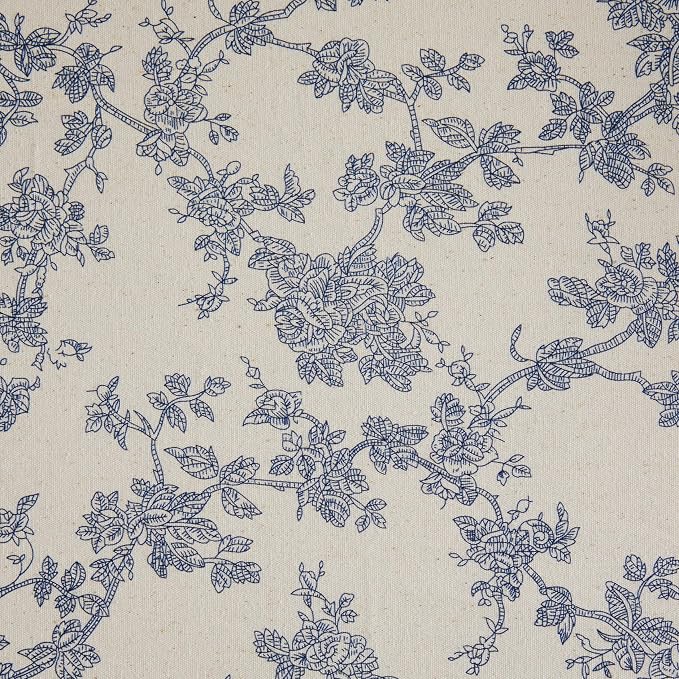French Pastoral Farmhouse Table Runners, 13x72 Inch Blue | 100% Organic Cotton - Image 6