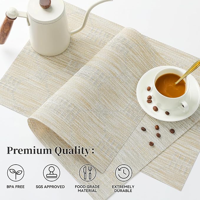 Leetaltree Wheat Placemats Set of 4 - Image 2