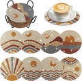 8 Pcs Boho Diamond Painting Coasters Kit by AiYuanzsh