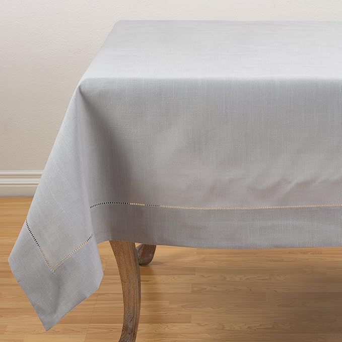 SARO LIFESTYLE Hemstitched Border Tablecloth by SaroLifestyle