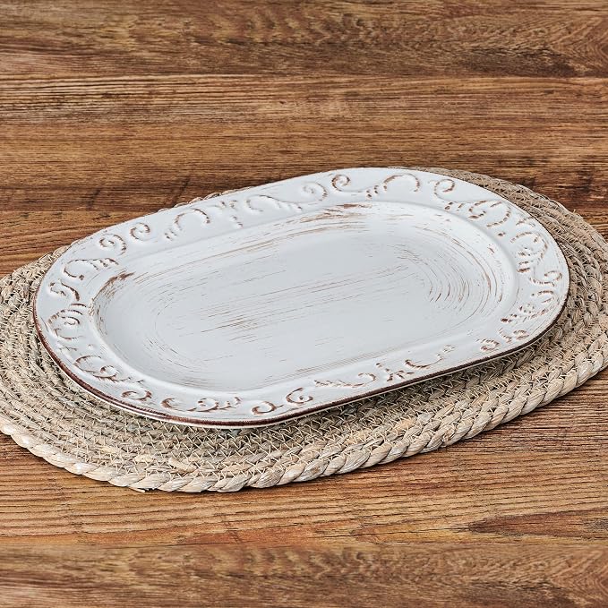 Pfaltzgraff Trellis Serving Platter, 13.75 inch - Image 2