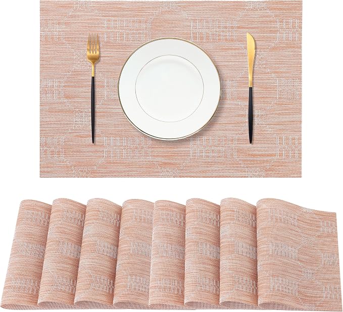 Leetaltree Coral Placemats Set of 8 by Leetaltree-ArtatEveryTable