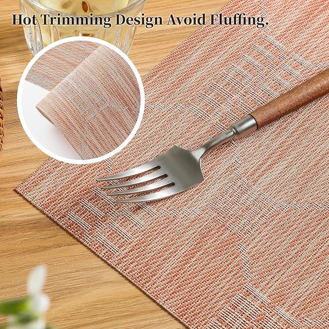 Leetaltree Coral Placemats Set of 6 - Image 3