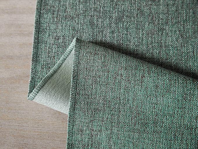 Green Table Runners 60 Inches Long, Burlap Linen Style Rustic Farmhouse Table - Image 7