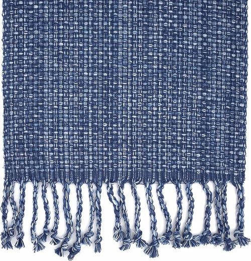 100% Cotton Table Runner for Dining Room Tables Rectangle Two Tone Woven Fabric - Image 2
