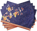 Maison d' Hermine Placemats Set of 4 Reusable 100% Cotton | Cloth Place Mats by MaisondHermine