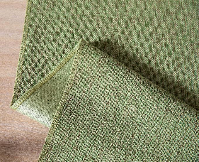 Green Table Runners 72 Inches Long, Burlap Linen Style Rustic Farmhouse Table - Image 7