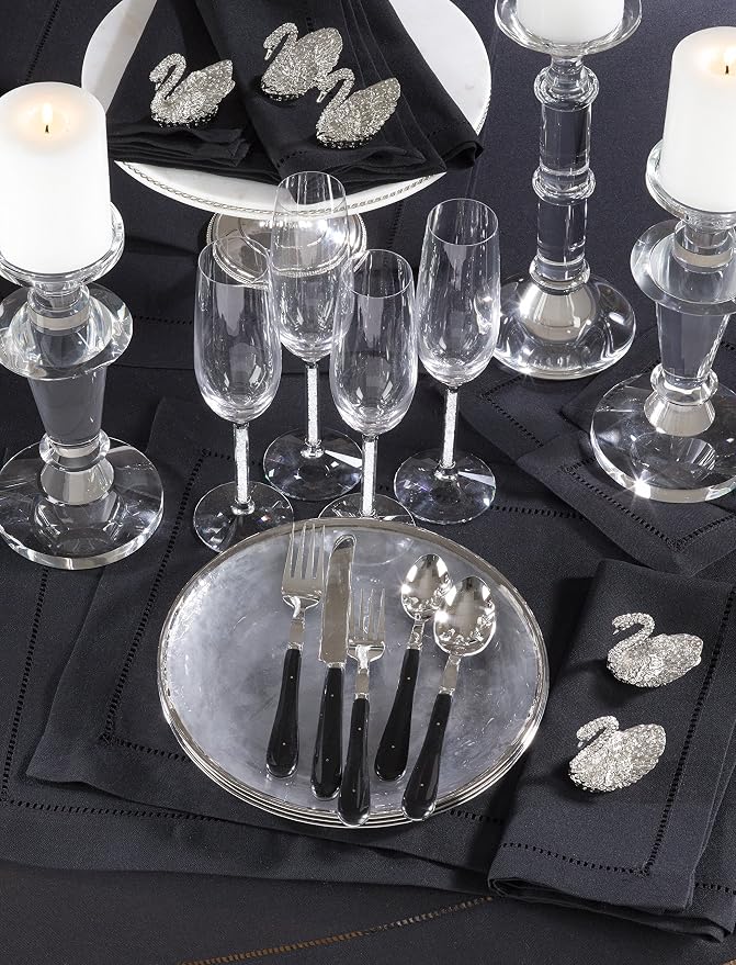 Saro Lifestyle Hemstitched Border Placemat - Image 2