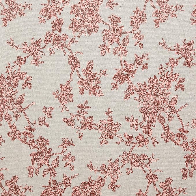 French Pastoral Farmhouse Table Runners, 13x36 Inch Red | 100% Organic Cotton - Image 6