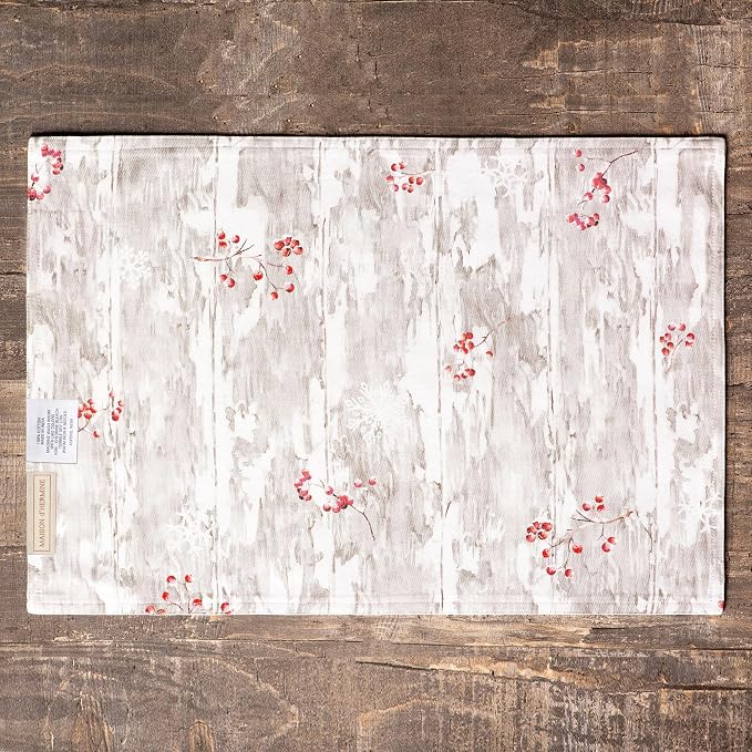 Maison d' Hermine Placemats Set of 4 Reusable 100% Cotton | Cloth Place Mats - Image 9