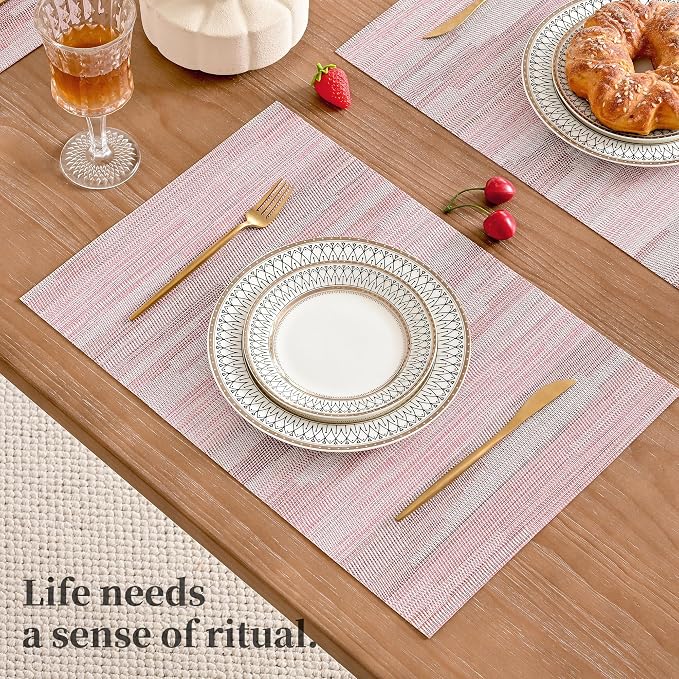 Leetaltree Misty Rose Placemats Set of 4 - Image 6